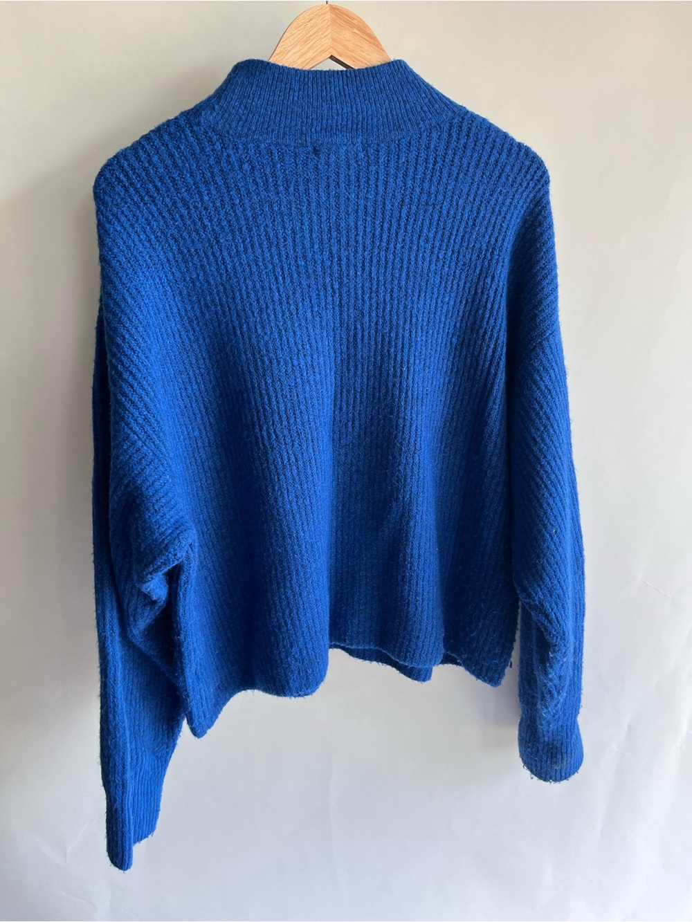 Gianni Bini Sweater Bright Royal Blue Sz XXL Mock Turtleneck EUC - Picture 4 of 5